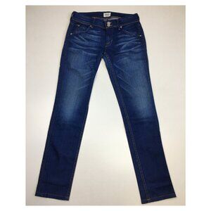 HUDSON Denim Curt Wash COLLIN Whiskers Distressing 5 Pocket Skinny Jeans